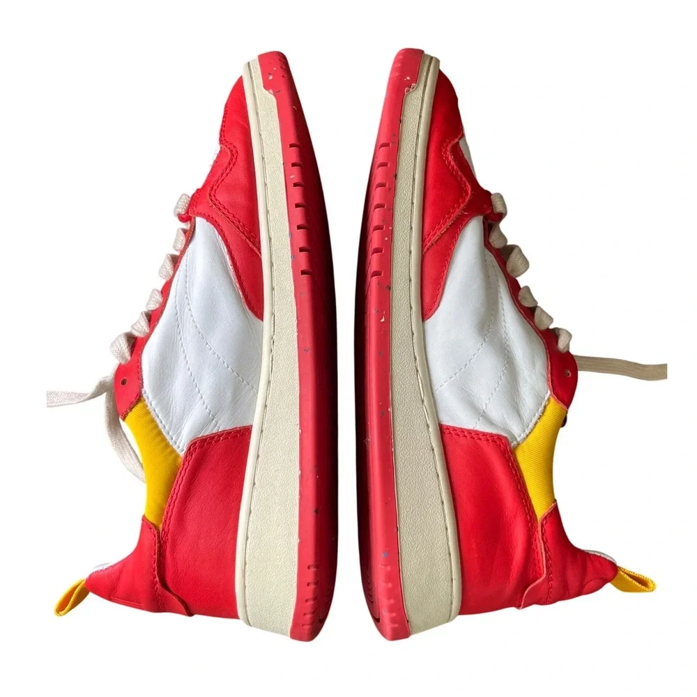 ONCEPT ANTHROPOLOGIE Phoenix Sneakers Shoes RETRO RED w/Yellow & White SIZE 6.5